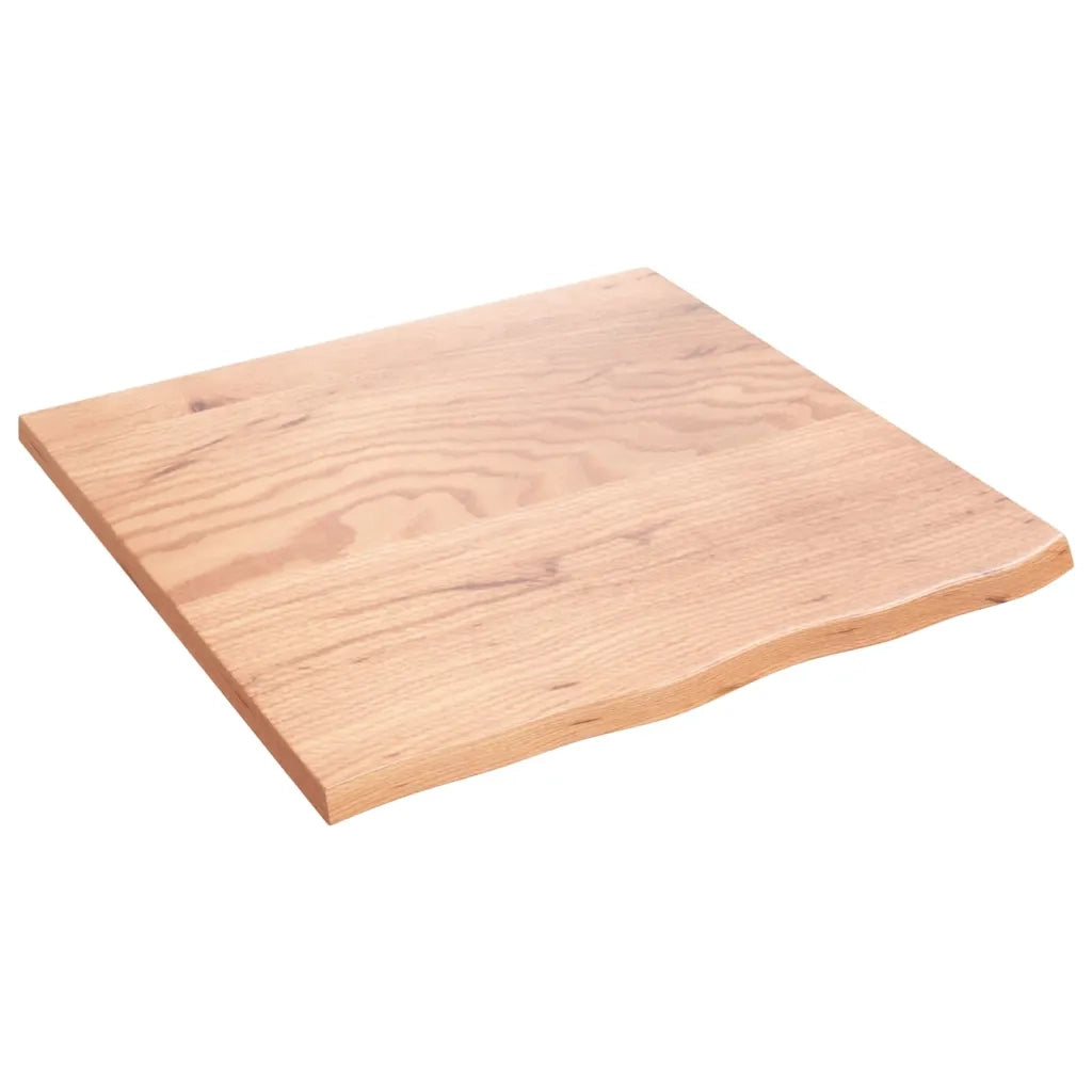 Piano Tavolo Marrone Chiaro 60x60x2cm Rovere Massello Trattato 3156350