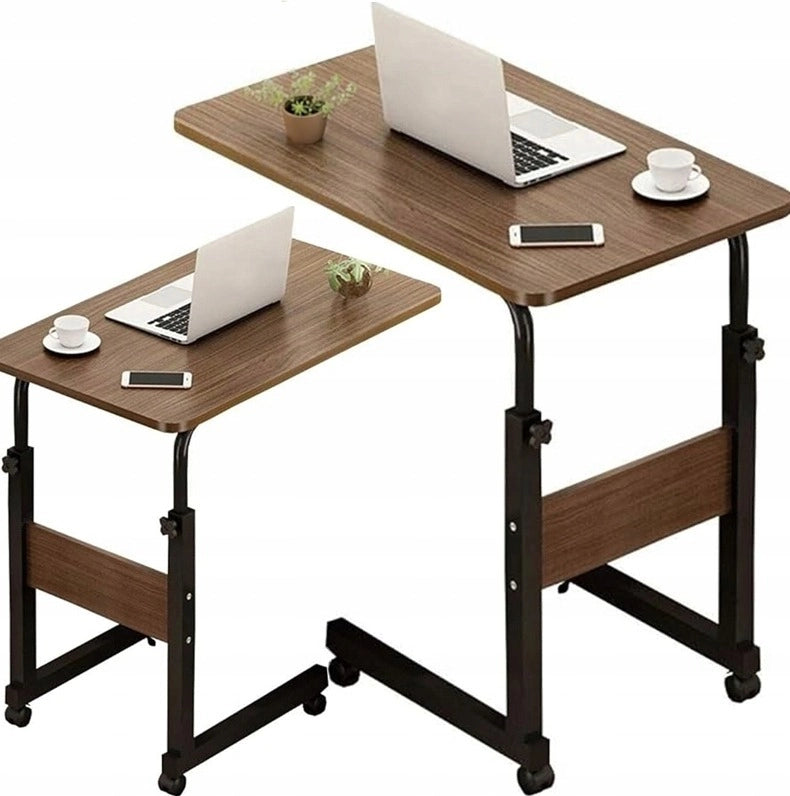 Scrivania regolabile in altezza, 60x40x68-83 cm, colore marrone, ergonomica e versatile.