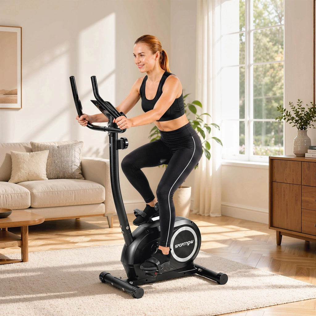 Ciclismo Indoor Bicicletta da Allenamento ¨C Zephmum ¨C Regolabile in Altezza con App e Monitor LCD