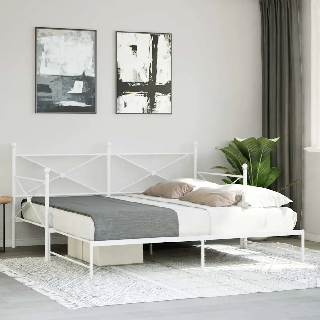 Divano Letto Estraibile senza Materasso 100x190 cm in Acciaio 4104690