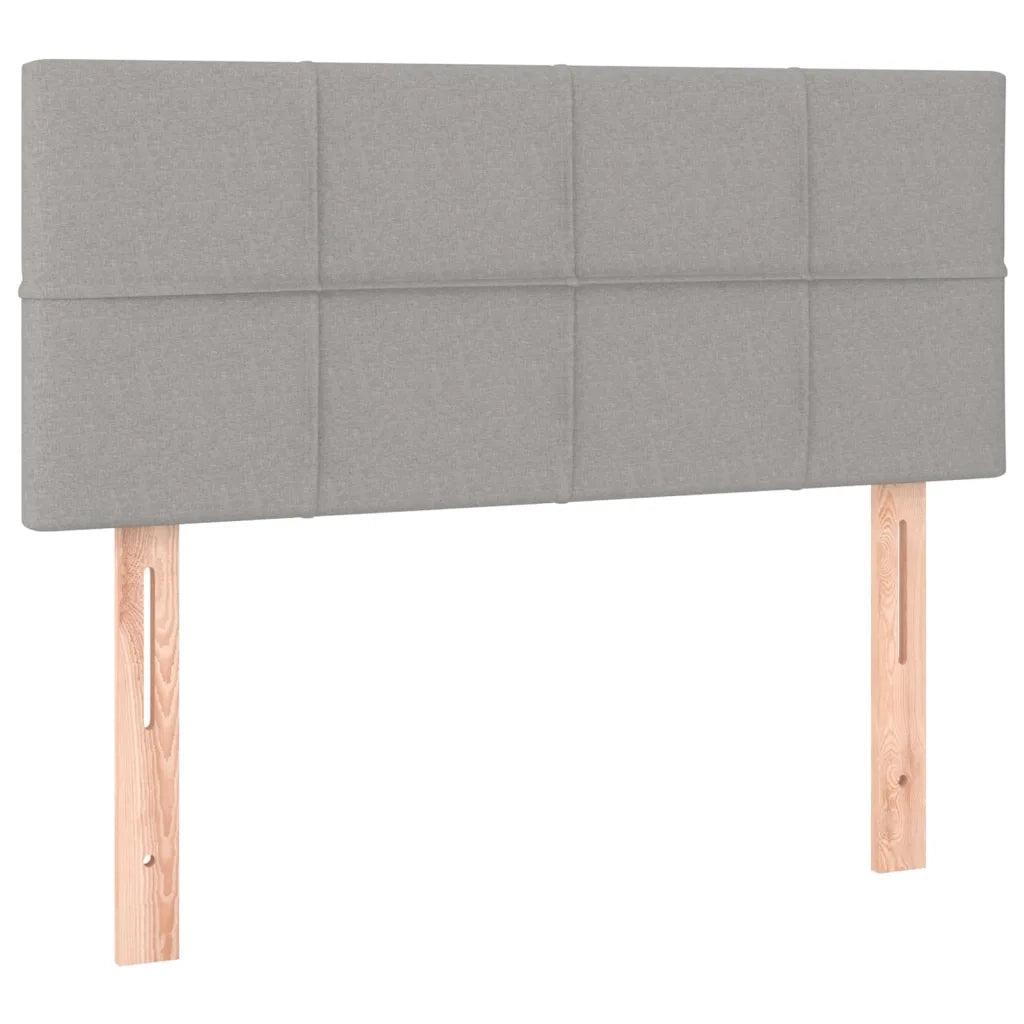 Giroletto a Molle con Materasso-Struttura Letto Grigio Chiaro 90x200 cm Tessuto 843093