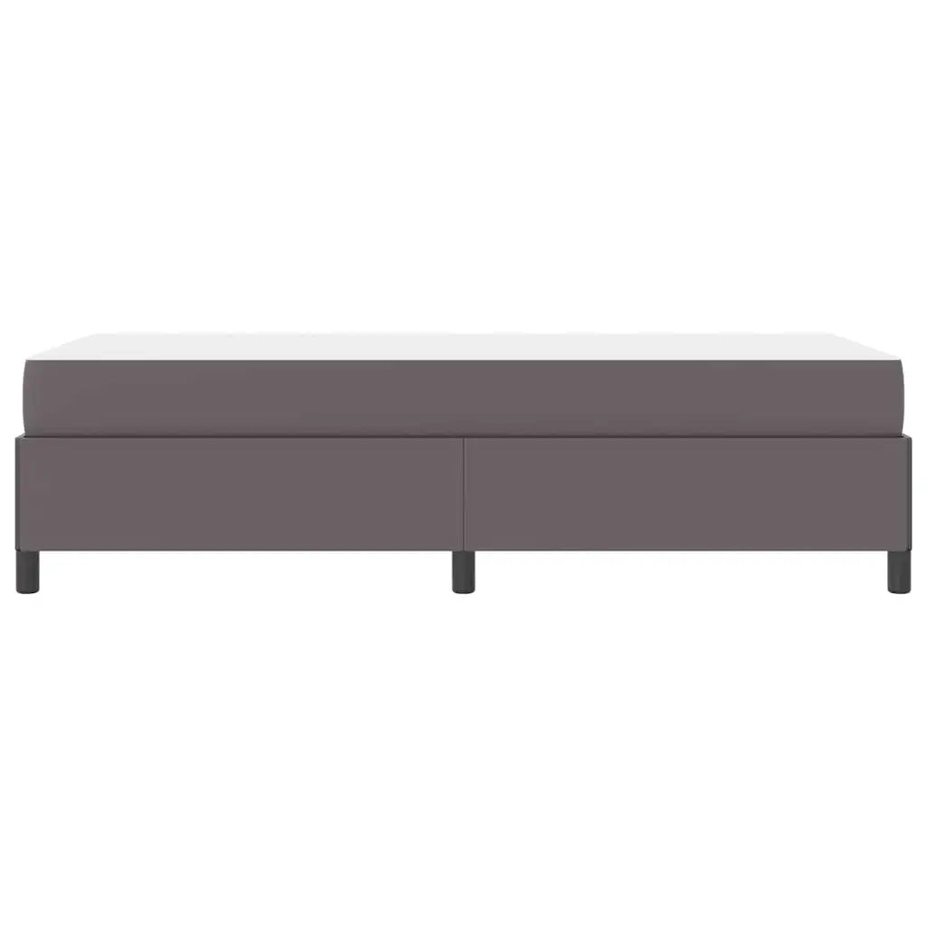 Struttura del letto con materasso-Giroletto con materasso Grigio 90 x 200 cm Tessuto 216506