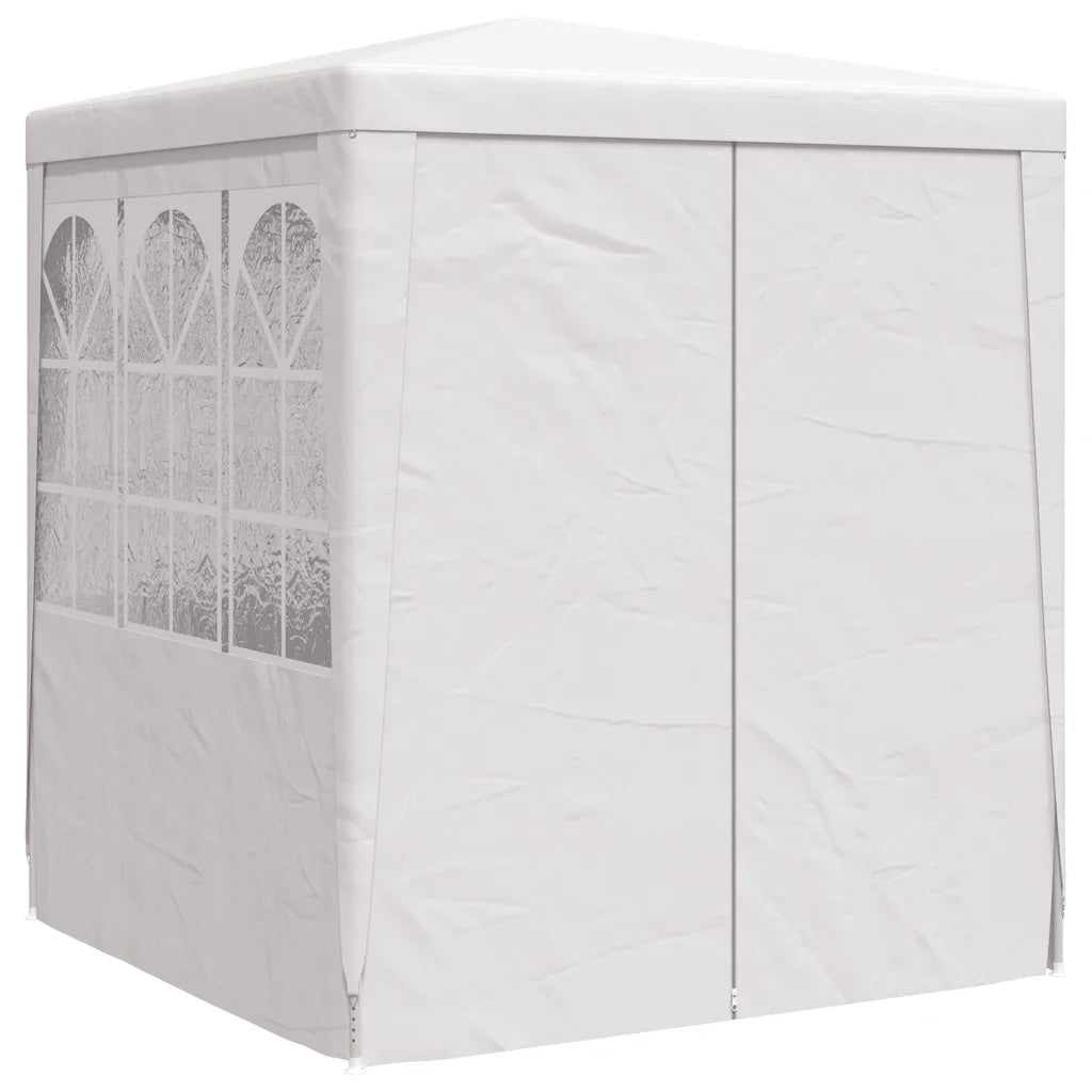 Gazebo | Pergolato Professionale con Pareti 2x2 m Bianco 90 g/m2