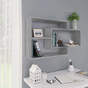 Mensola a Muro Grigio Sonoma 104x20x58,5 cm Legno Multistrato 815289