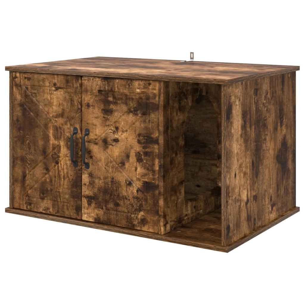 Casa per Gatti Rovere fum¨¦ 85 x 55 x 50 cm Legno multistrato CFW3528731