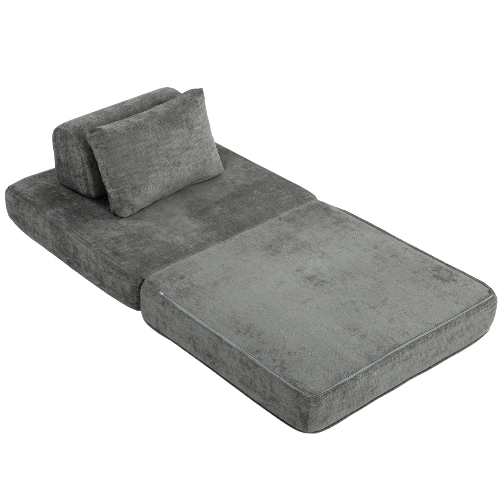 Divano letto 2 posti ¨C Xylo ¨C grigio con cuscino
