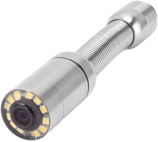 Camerakop per ispezione di condotte - 23 mm - IP68 impermeabile - 12 LED - accessorio per endoscopio - adatto per condotte > 25 mm - professionale e duraturo - ispezione di condotte.