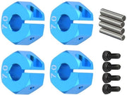 Adattatore di alimentazione 4-in-1 - Lega di alluminio - Leggero - Resistente all'usura - Adatto per veicoli RC 1/10 - Incluso: pennelli e viti - Componenti RC
