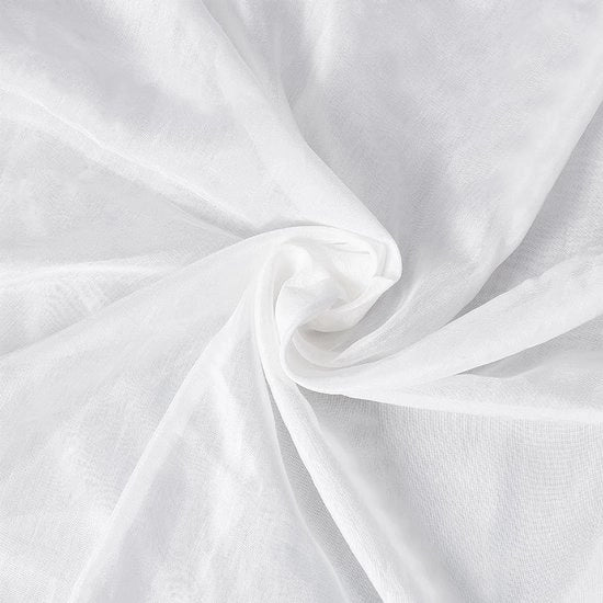 Tessuto di organza 1 m - 1,4 m largo - Pelle di marta pure bianca - Abiti da sposa - Moda - Artigianato - Decorazioni