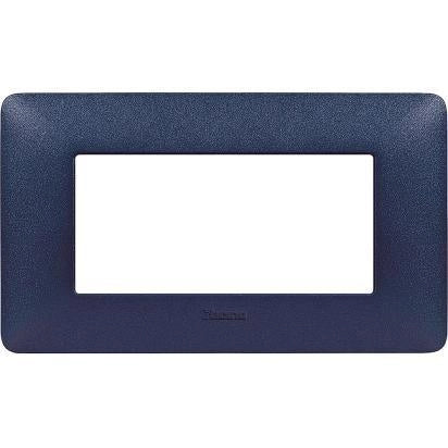 Placca Bticino Matix 4 moduli blu mercurio AM4804TBM