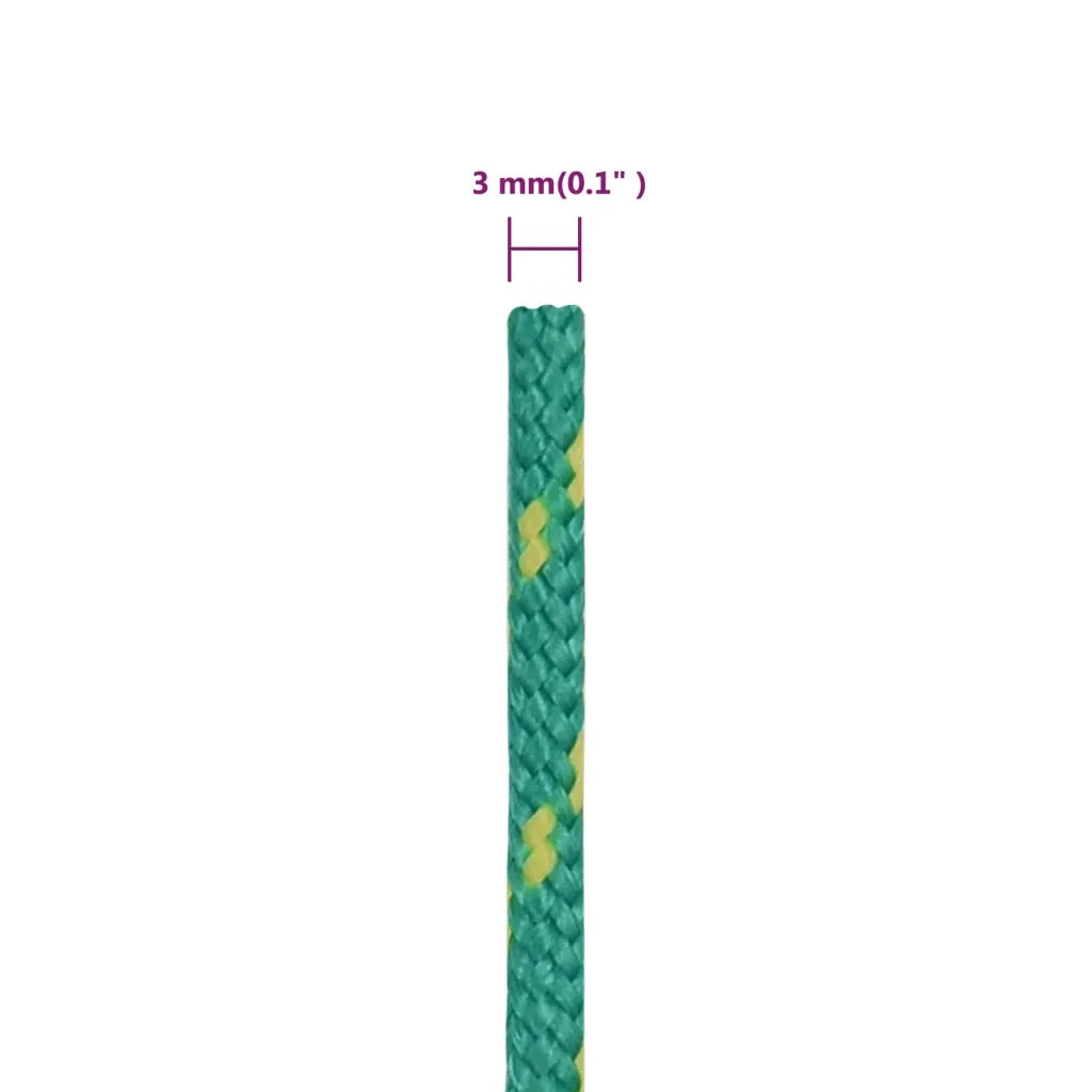 Corda | Fune per barca Verde 3 mm 500 m in Polipropilene