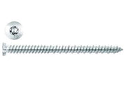 VITE PER CALCESTRUZZO TESTA SVASATA PIANA TORX ZINCATA BIANCA- - ø mm.7,5x 62 - 100 pezzi AMBROVIT