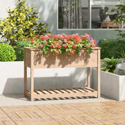 Fioriera con Mensola 111,5x54x81 cm in Legno Massello di Pino 823787