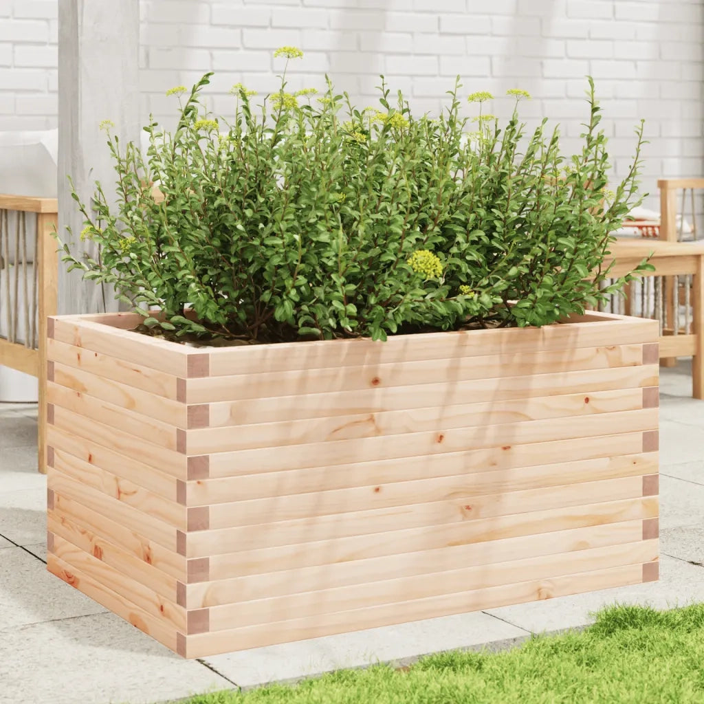 Fioriera | Cassetta per fiori | Vaso da Giardino 90x60x45,5 cm in Legno Massello di Pino