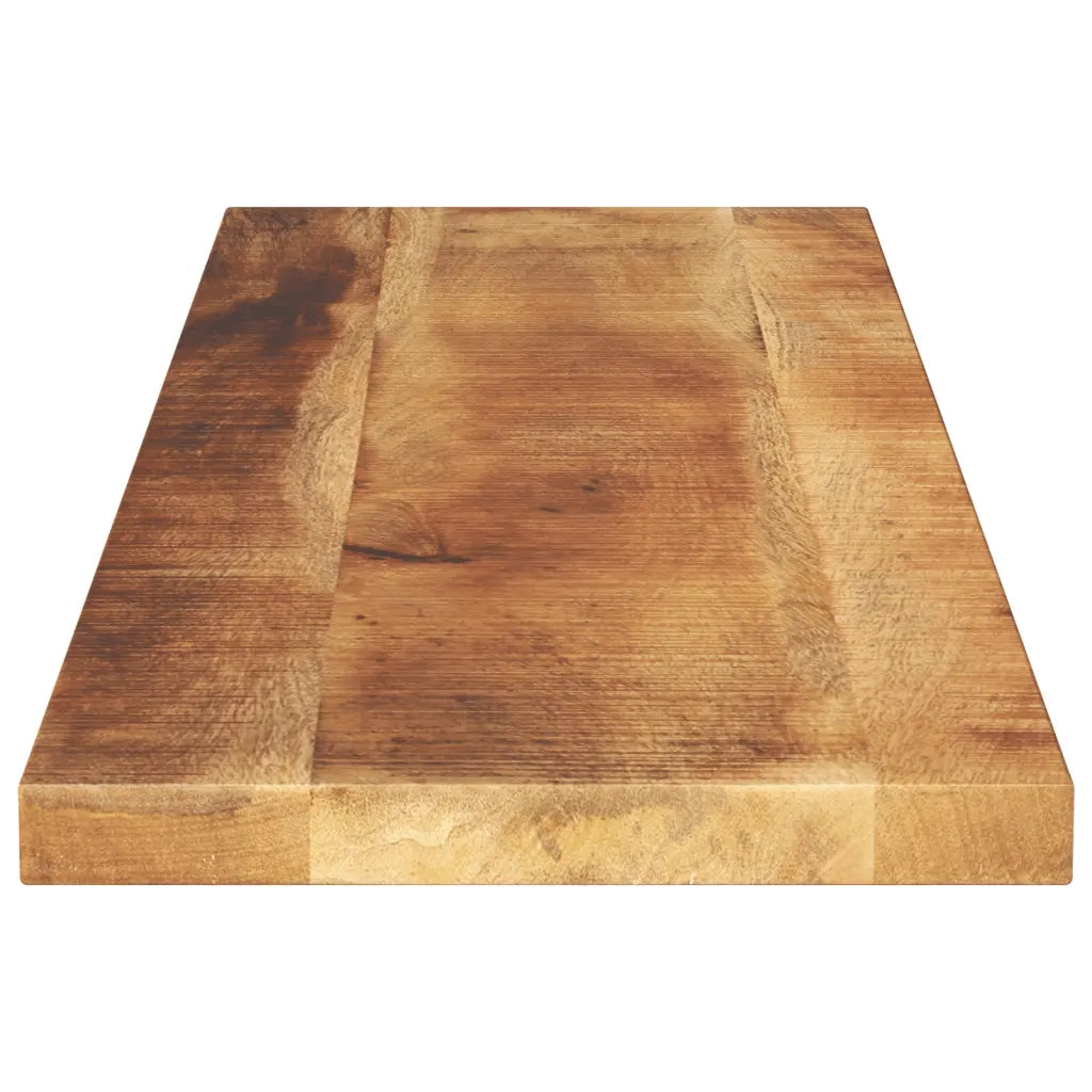 Piano per Tavolo 110x30x2,5cm Rettangolare Legno Mango Grezzo 371298