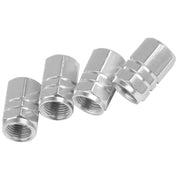 Set di 5 tappi per valvole Schrader per auto, robusti e resistenti Argento Dunlop