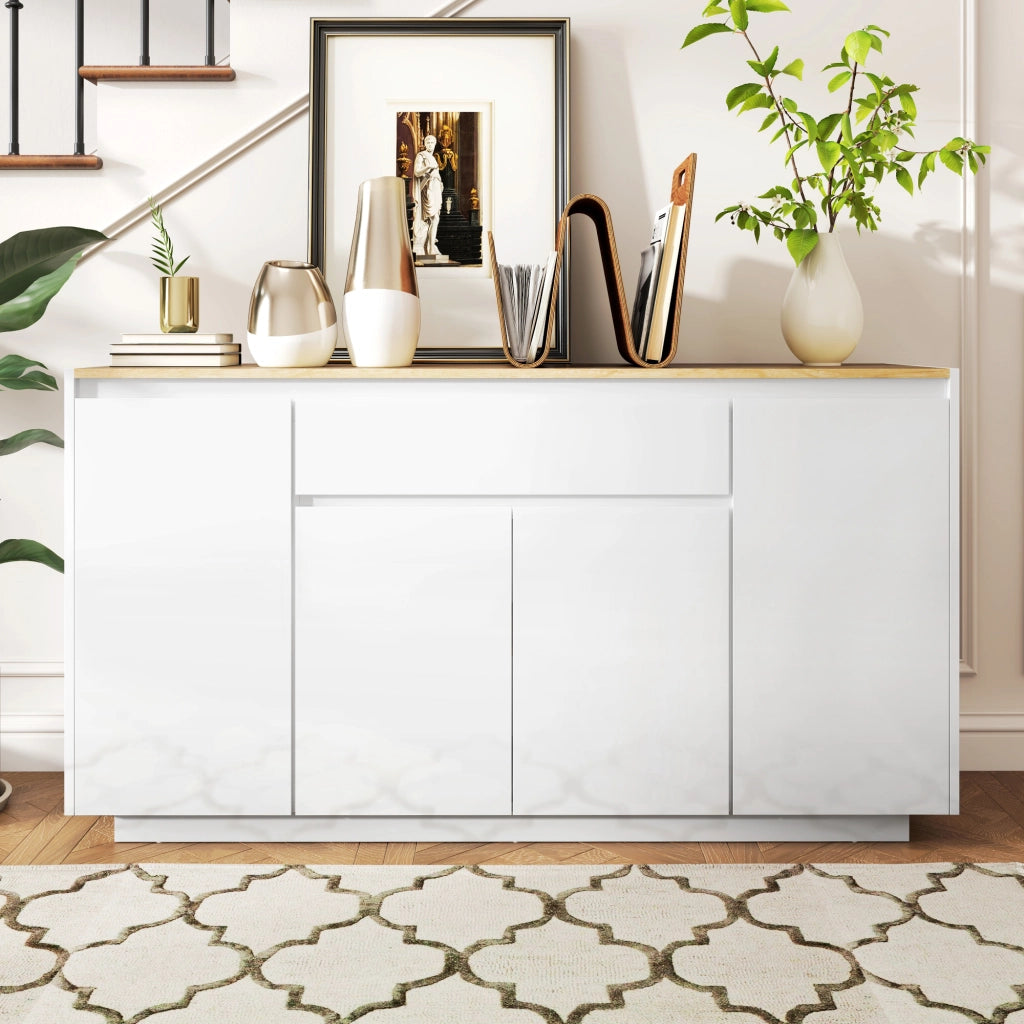 Credenza Bianca Moderna ¨C Minimal ¨C 140x40x75 cm