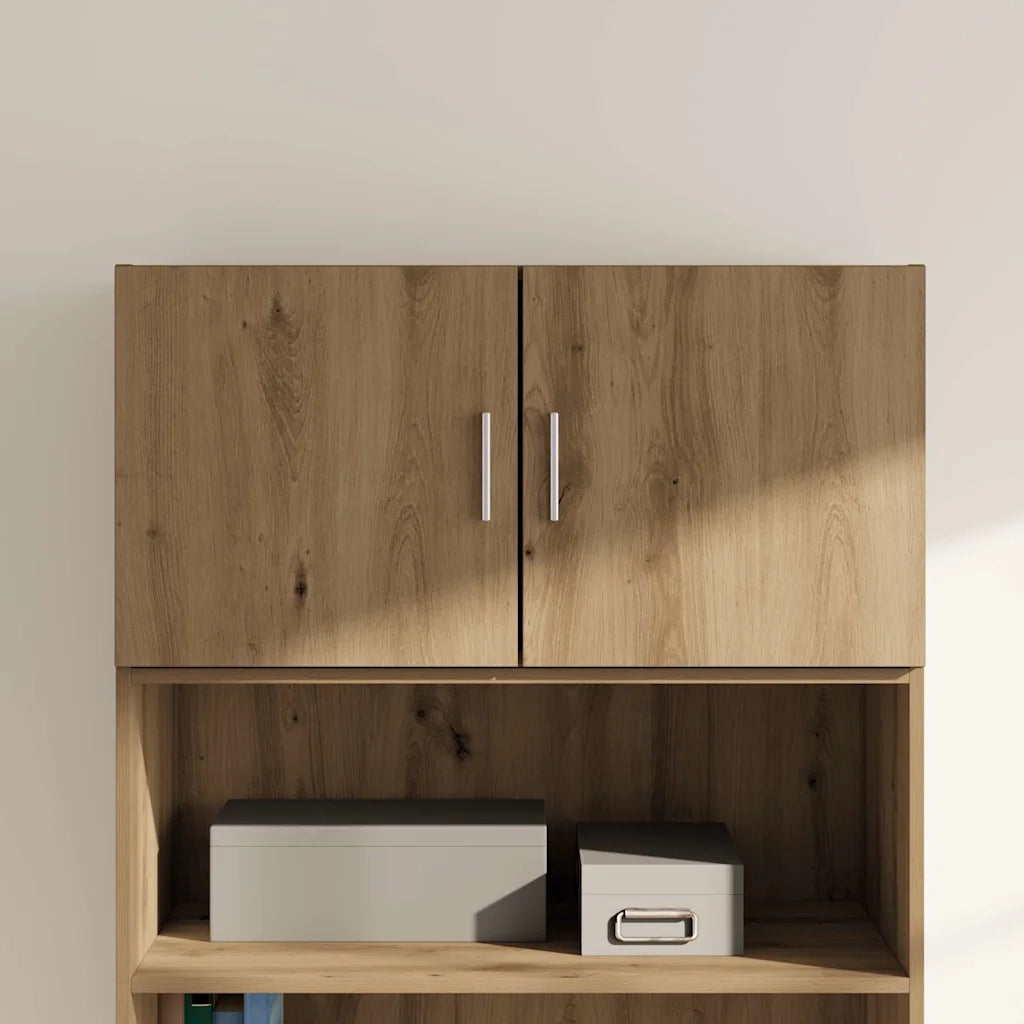 Armadietto a Muro | Mobile a Parete rovere artigianale 80 x 42.5 x 40 cm