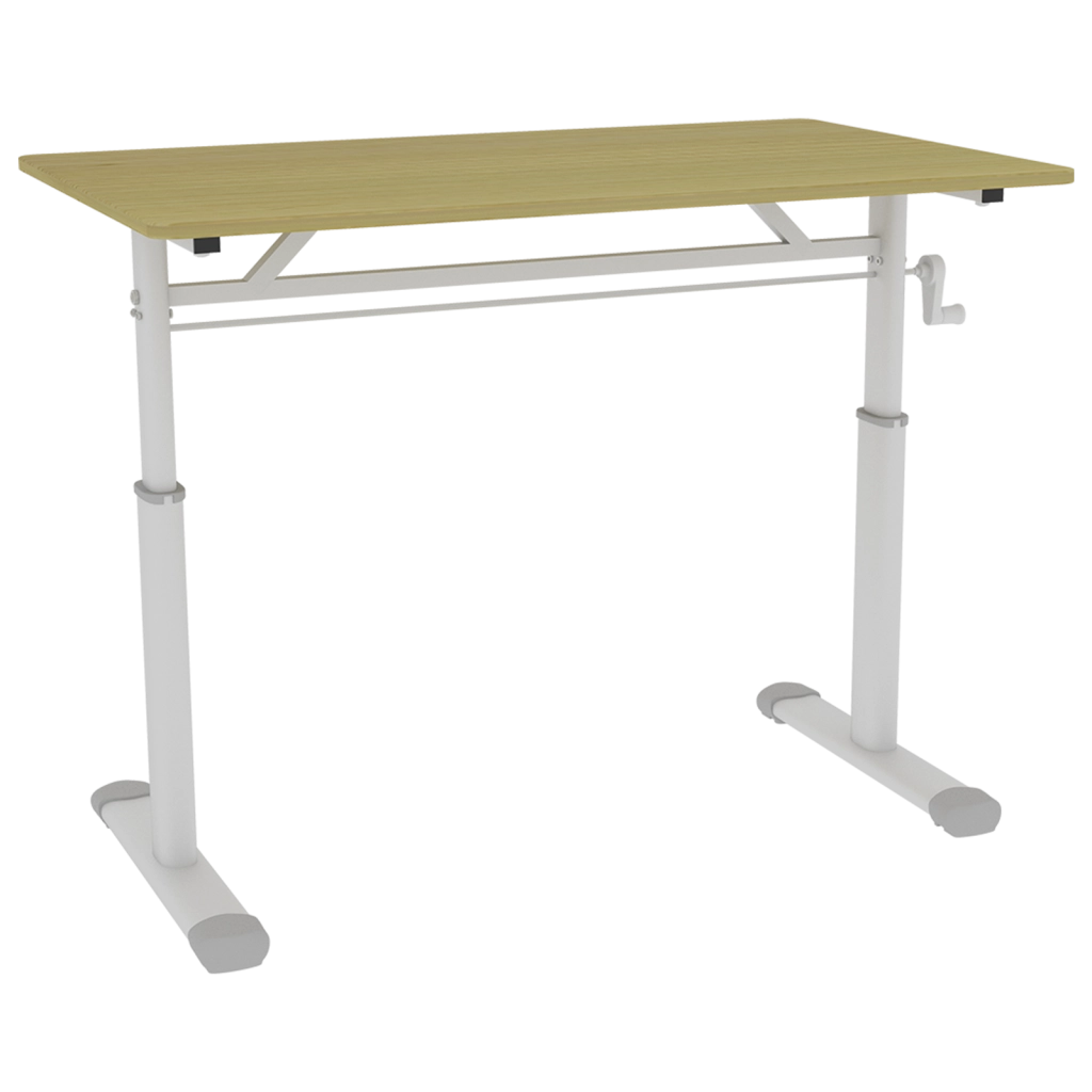 SCRIVANIA Regolabile in Altezza 108 cm Legno e Metallo