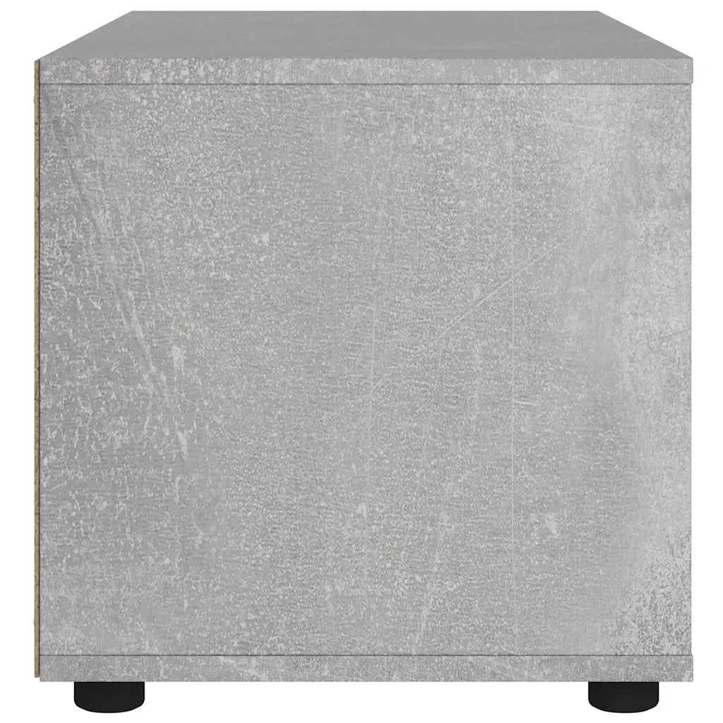 Mobile TV-Credenza per TV-Console TV VISNES Grigio Cemento 100x40x38 cm Legno Multistrato