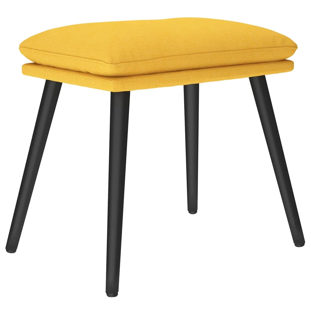 Poggiapiedi Giallo Senape 45x29,5x35 cm in Tessuto 341500