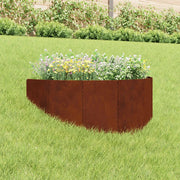 Bordura per Prato 100 x 45 cm Acciaio Ruggine 8008901