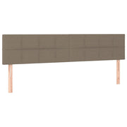 Testiera | Testata Tortora 180x5x78/88 cm in Tessuto