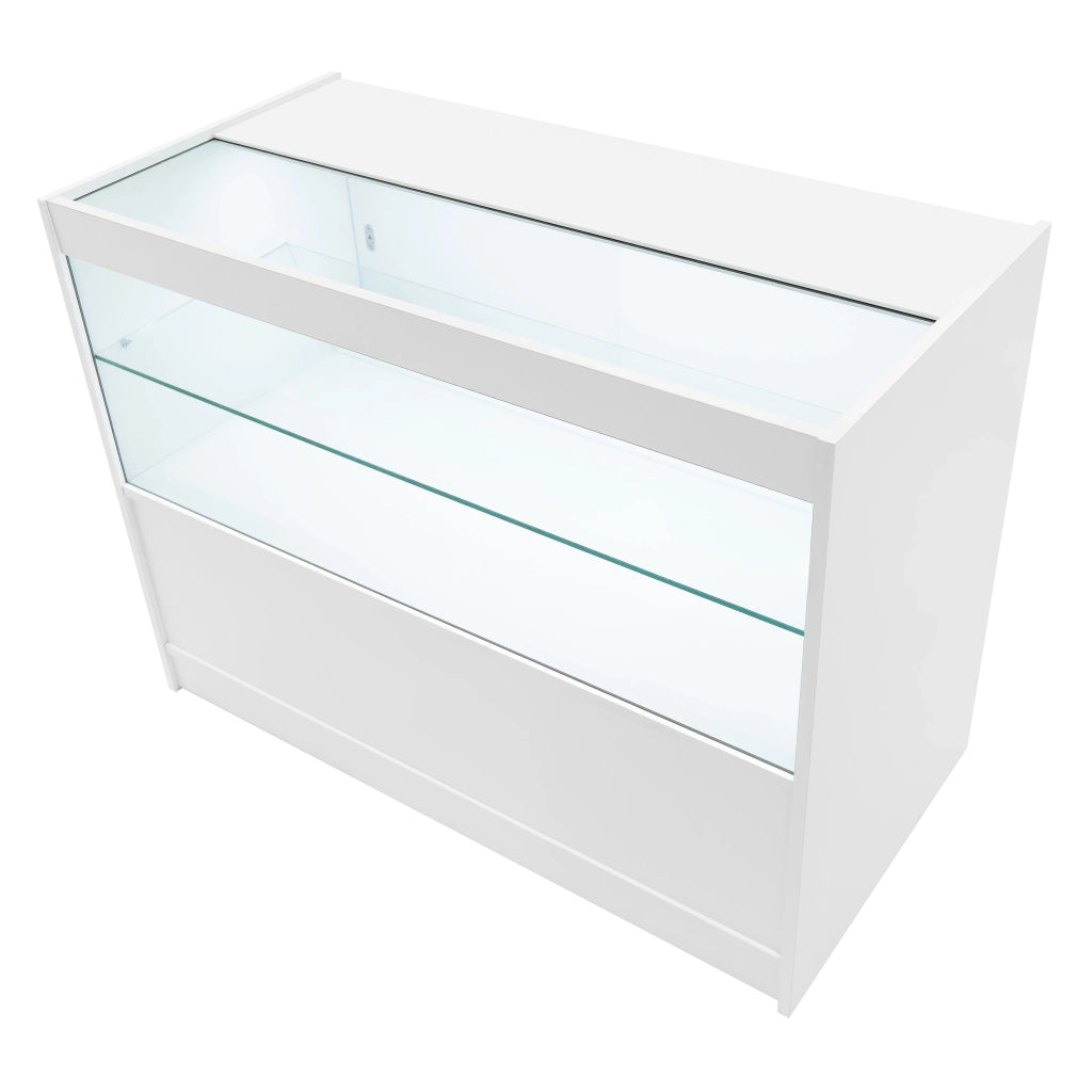 Set Banconi Bianco Calliope LED K1200 C1200 LM60 Vetrina con Ante Scorrevoli