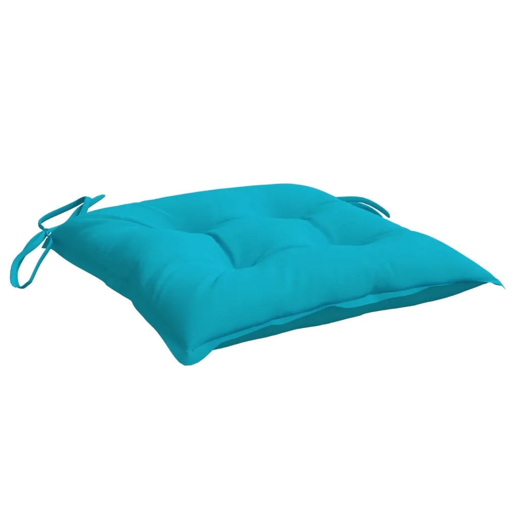 Cuscini per Sedia 4 pz | Cuscini per sedie Turchese 40x40x7 cm Tessuto