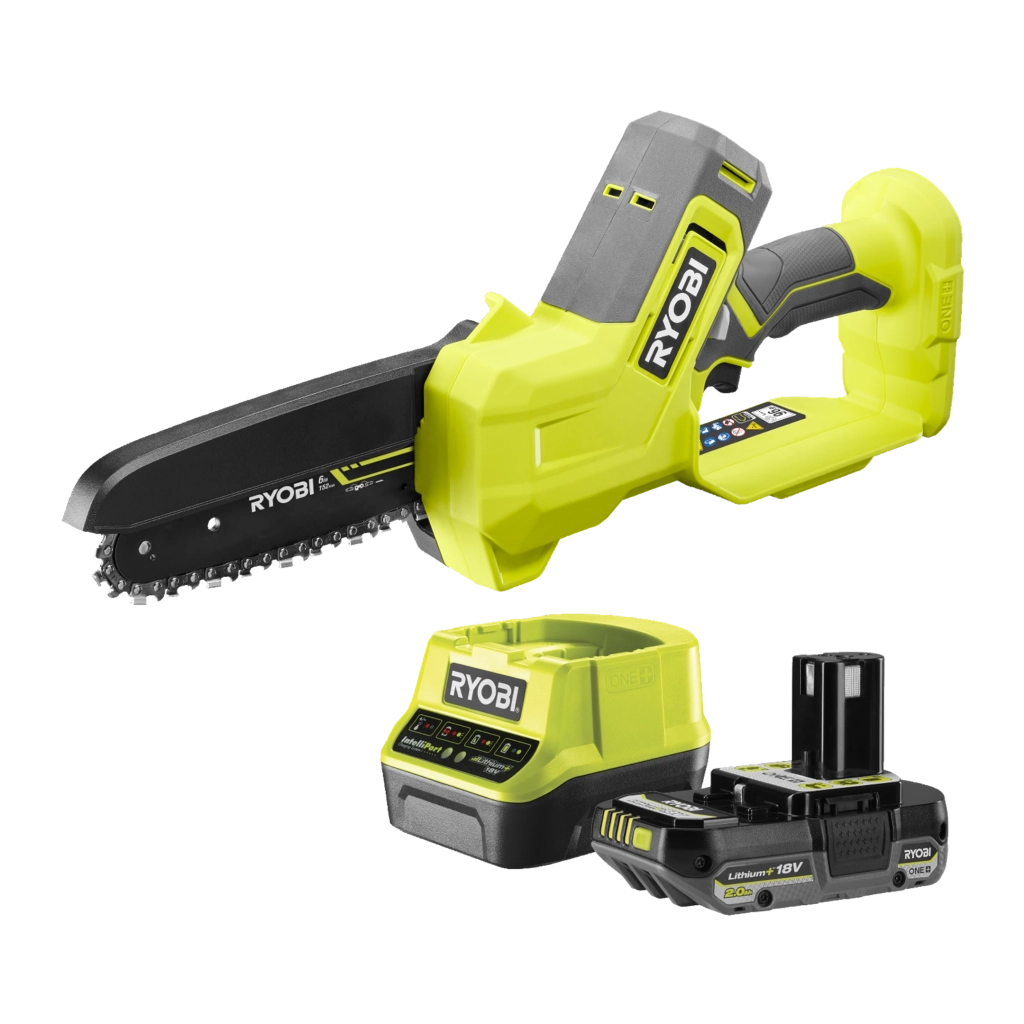 Potatore a batteria Ryobi RY18PS15A-120 ONE+ 18V con batteria 2,0 Ah e caricabatterie