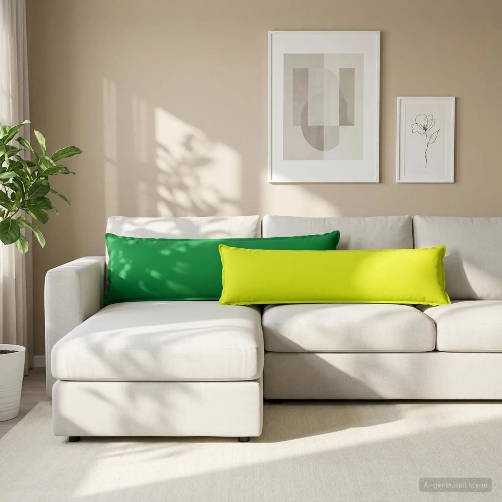 Federa HOUTEN Verde brillante. 40 x 145 cm Poliestere 917276