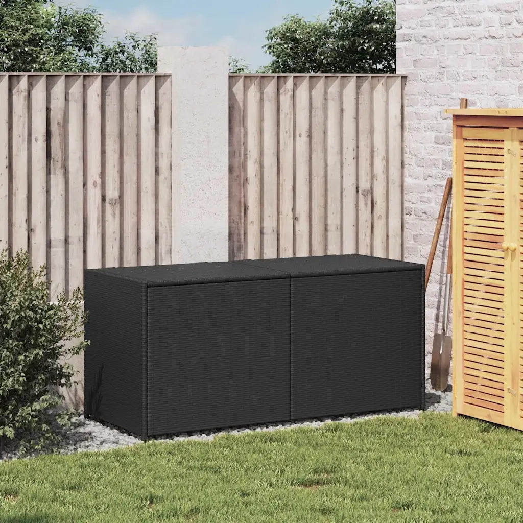 Contenitore da Giardino Nero 283L in Polyrattan CFW3109596