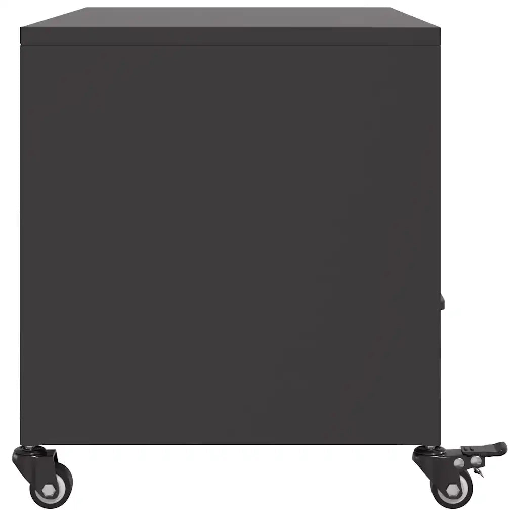 Mobile TV | Armadietto TV | Mobile Porta TV Nero 68x39x43,5 cm in Acciaio