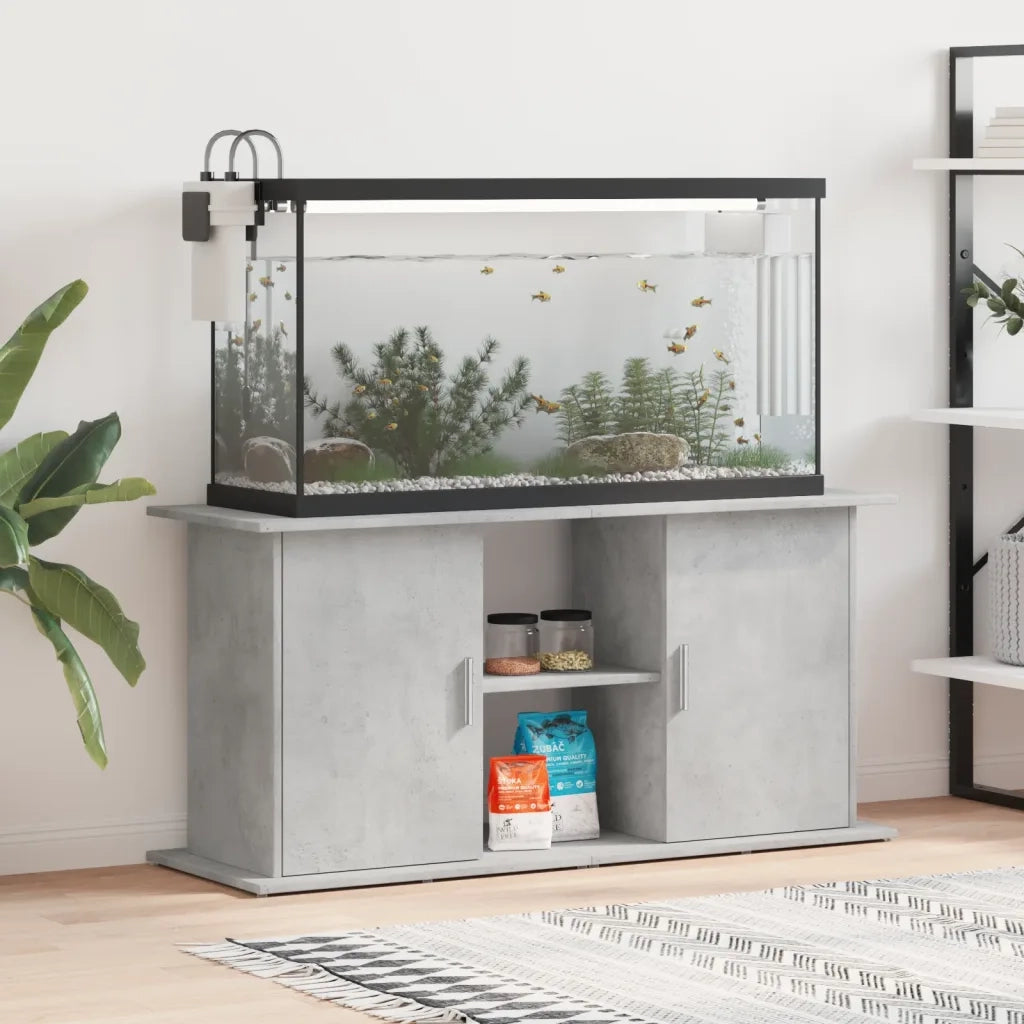 Supporto per acquario in cemento grigio 121x41x58 cm in legno ingegnerizzato 833619