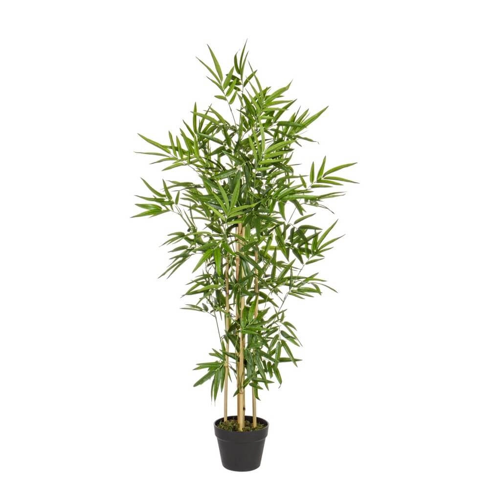 Set di 2 Piante Bamboo Artificiali con Vaso H 185 cm - BAMBOO