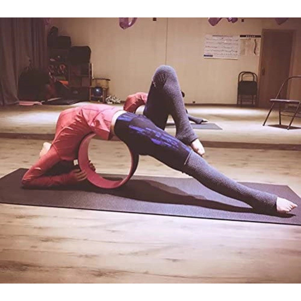 Trade Shop - Ruota Cerchio Per Stretching Sostegno Yoga Backbends Ponte Pose Danza Ginnastica -