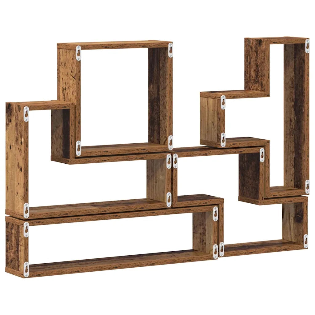 Cubo da Parete Legno vecchio 96 x 12 x 64 cm Legno multistrato 879639