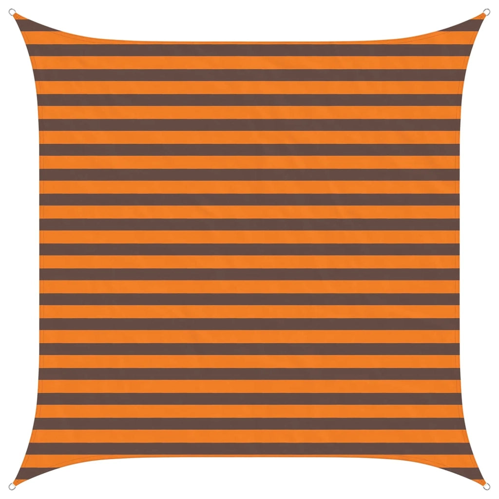 Vela da ombra solare Arancione e Marrone 2,5 x 2,5 m 42030965