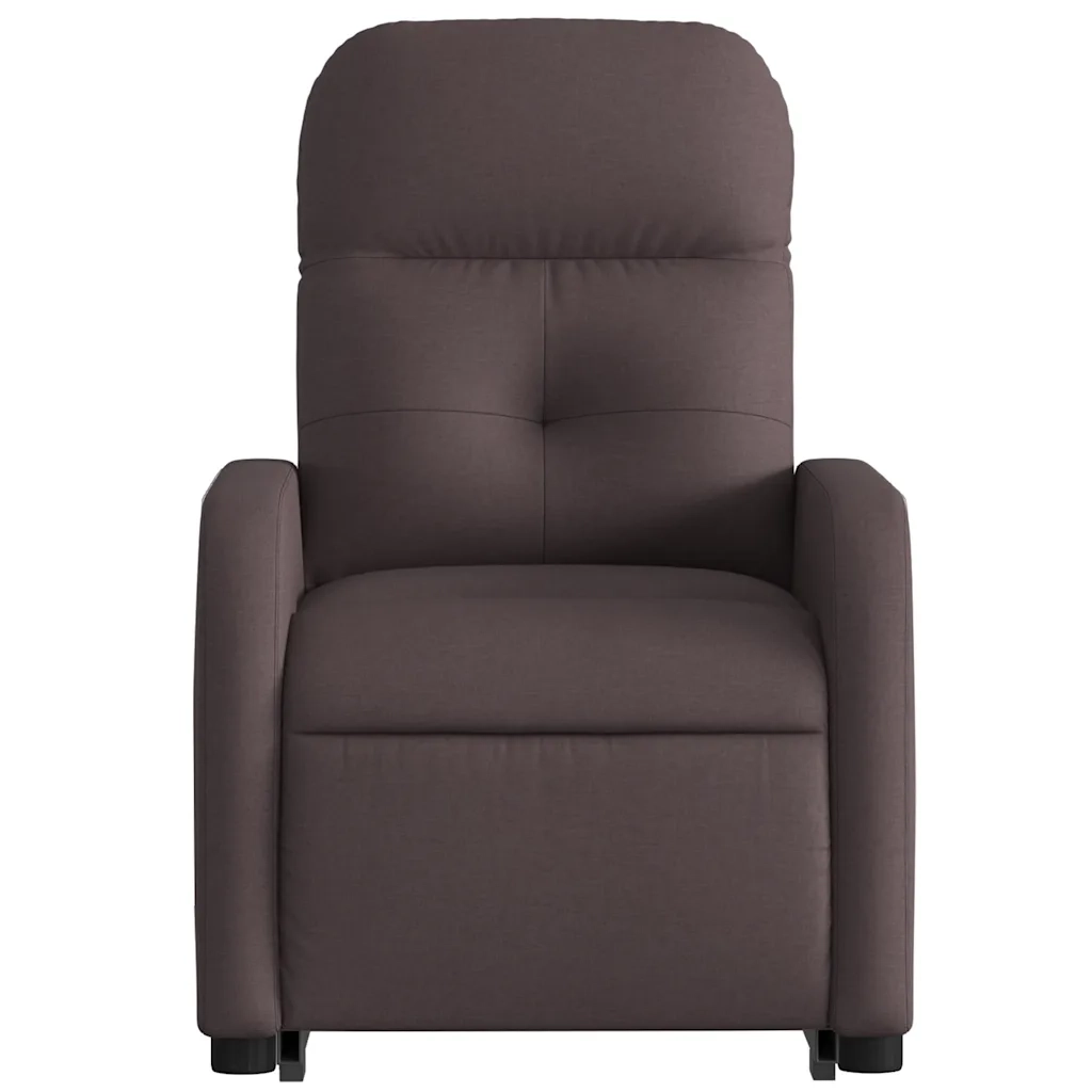 Poltrona | Sedia Relax Alzapersona Reclinante Elettrica Marrone Scuro Tessuto