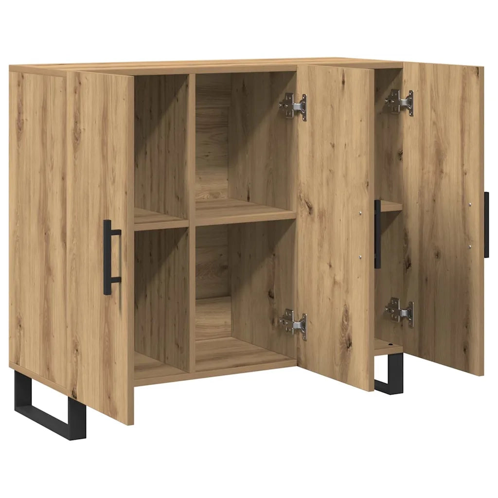 Credenza Rovere artigianale 90 x 34 x 80 cm Legno multistrato 862954