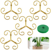 Supporti per piante Robusti - Supporti per piante per piante da appartamento - Supporti per piante in metallo - Supporti per piante con anelli - Supporti per piante per piante grandi - Set da 4 pezzi