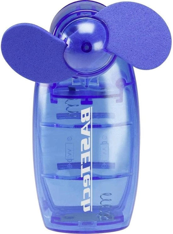 Ventilatore a Mano Basetech TM-2108A Blu - Ventilatore a Mano Potente