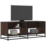 Mobile TV-Credenza per TV-Console TV Rovere Marrone 120,5x40x46 cm Multistrato e Metallo