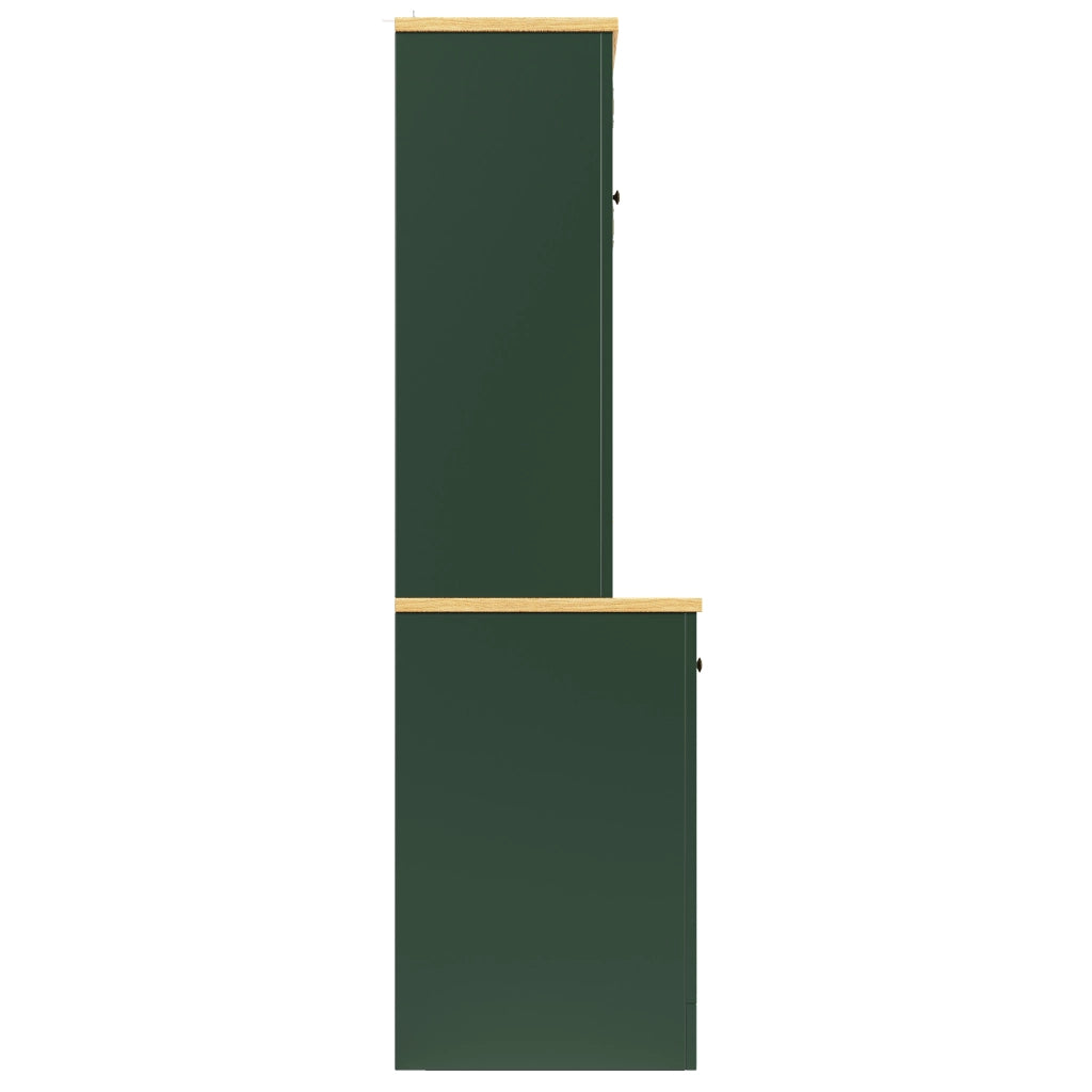 ARMADIO DISPENSA ALTO 120x40x180 cm MDF Verde Antico con illuminazione USB opzionale