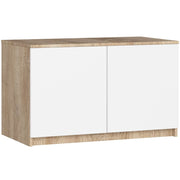 Sopralzo per armadio AKORD S90 Sonoma Quercia 90 cm 2 ante inserto frontale Bianco 90x51x55 cm
