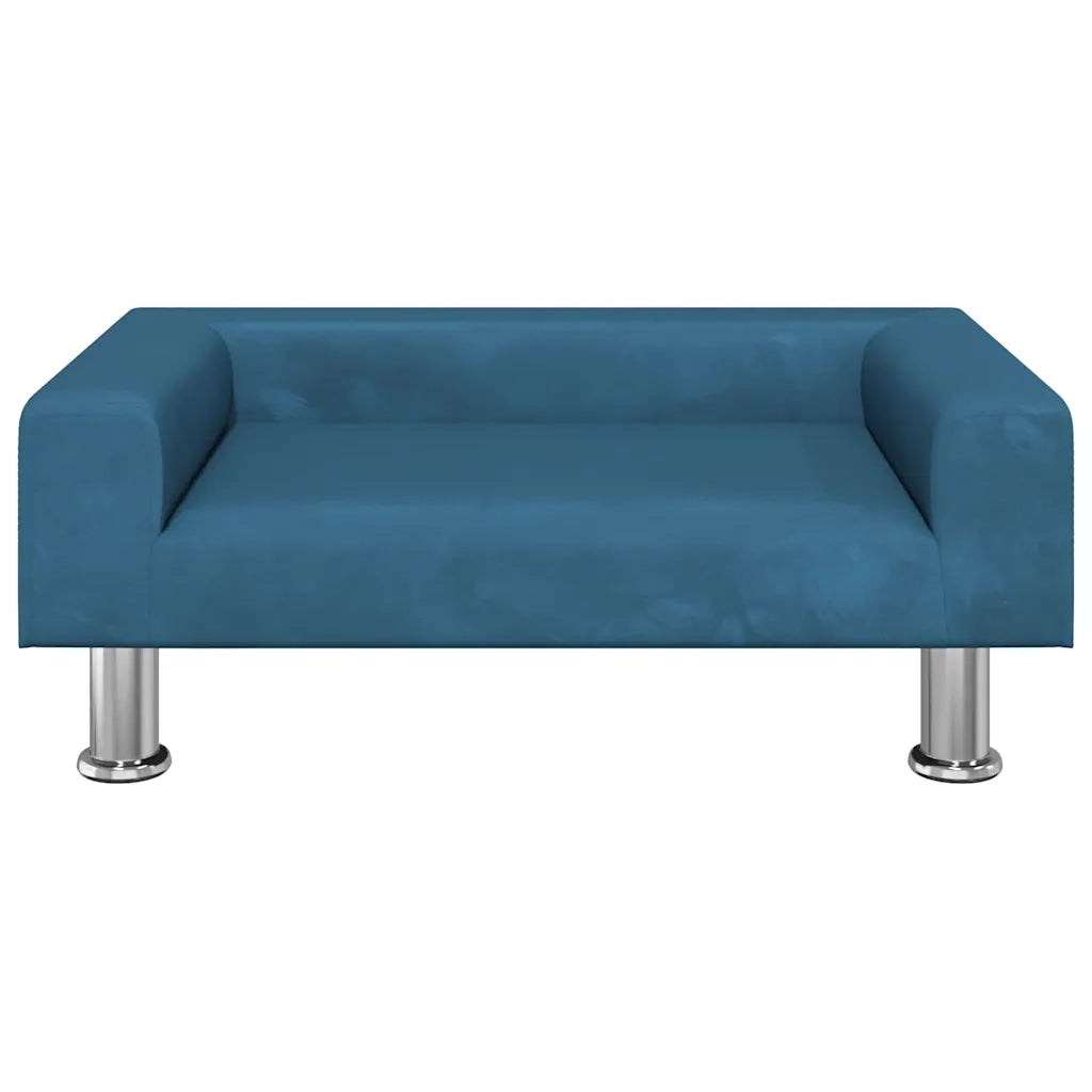 Divano | Divano da soggiorno | Sofa per Bambini Blu 70x45x26,5 cm in Velluto
