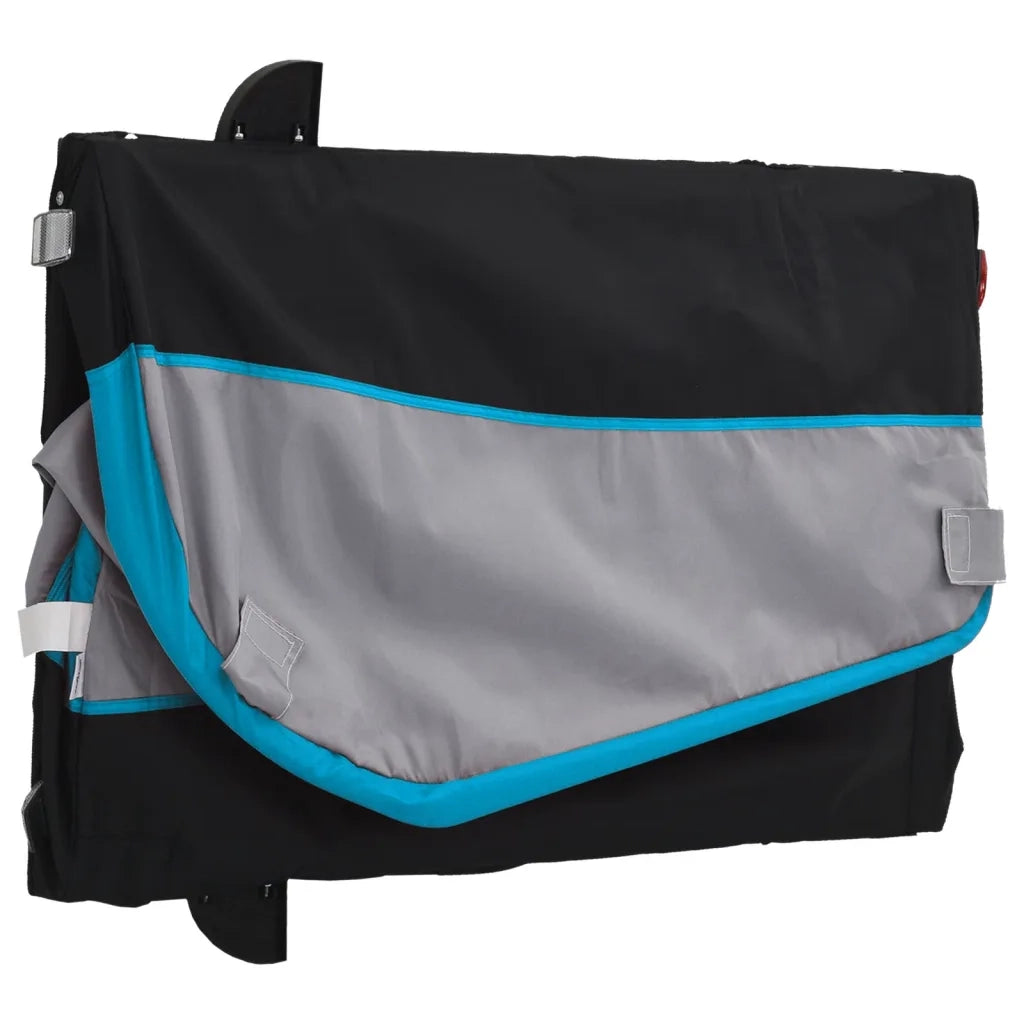 Rimorchio da Bici Nero e Blu 30 kg in Ferro CFW4564326