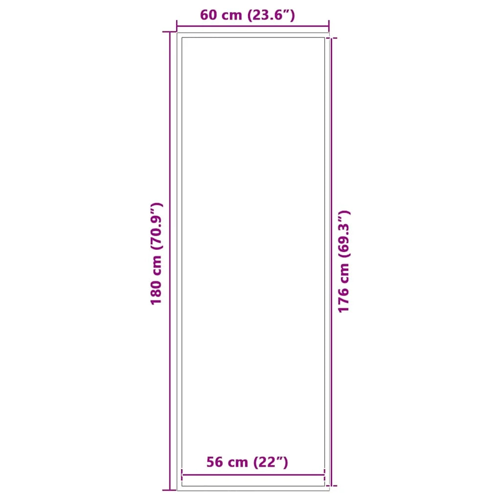 Zerbino antiscivolo di design marrone per interni ed esterni 60 x 180 cm in PP marrone 02_0058129