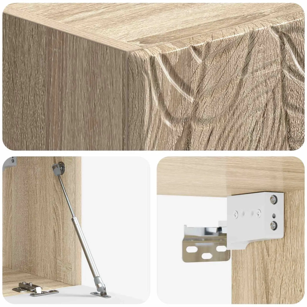 Mobile TV da Muro | Armadietto TV | Mobile Porta TV 78,5 x 31 cm Rovere Sonoma