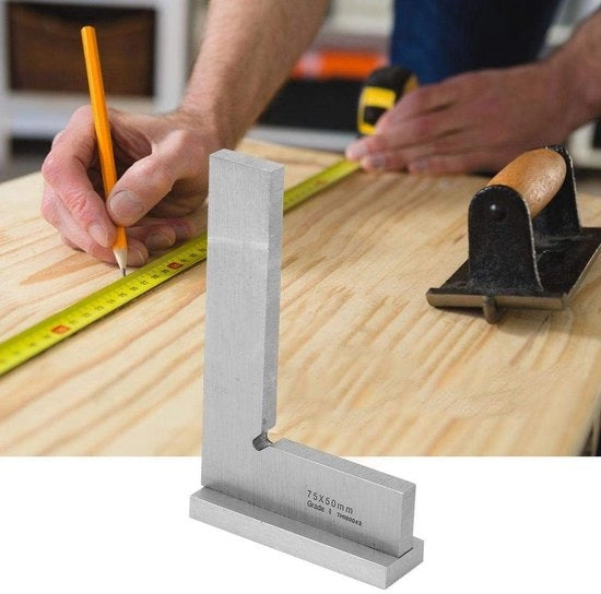 Blocco angolare alta precisione - lavorazione angolare - superficie angolare - acciaio inossidabile - durezza - strumento di misurazione 75x50 - livella angolare